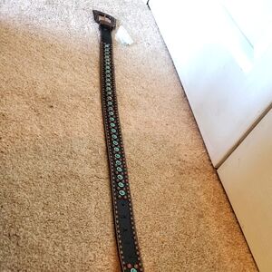 Nocona belt turquoise stones